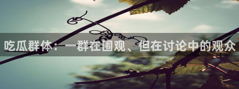 www.吃瓜：吃瓜群体：一群在围观、但在讨论中的观众