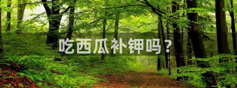 吃瓜网是全网更新最快:吃西瓜补钾吗?